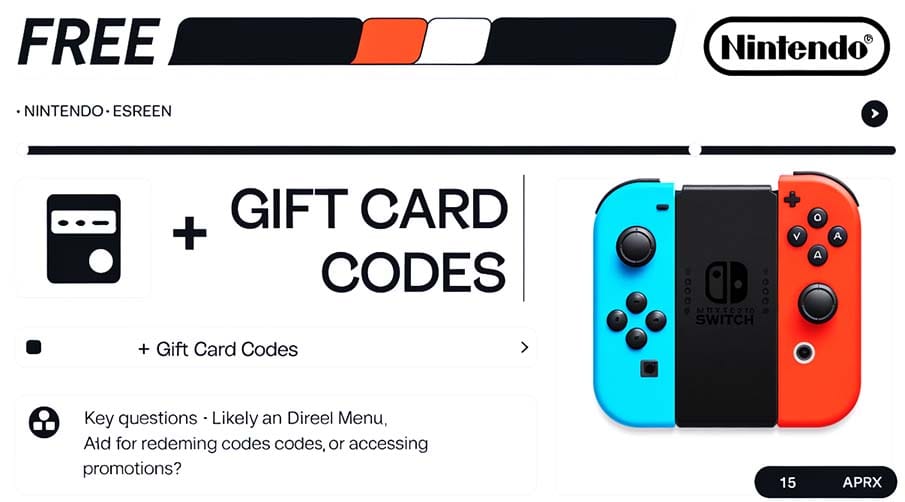 Earn Free Nintendo Gift Card Codes