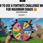Fortnite Challenge Wheel