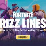 Fortnite Rizz Lines